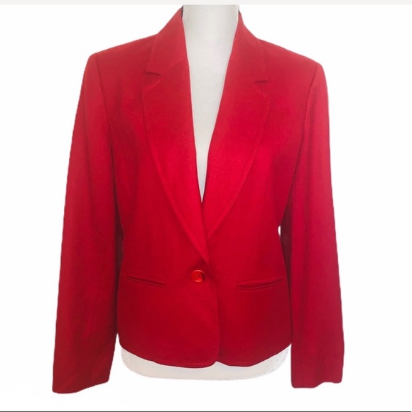 Pendleton Jackets & Blazers - PENDLETON | Vintage Virgin Wool Red Blazer Jacket